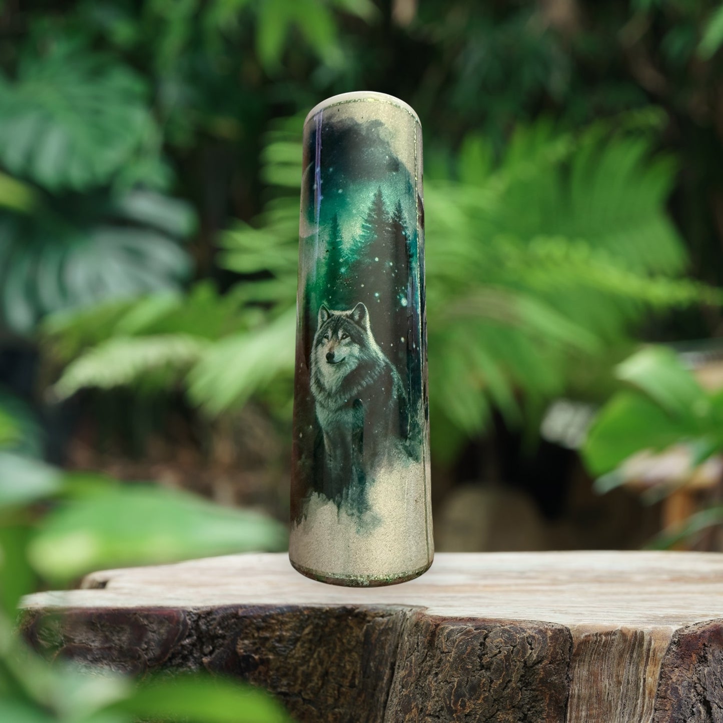 35 Ounce Glow in the dark Wolf and Owl