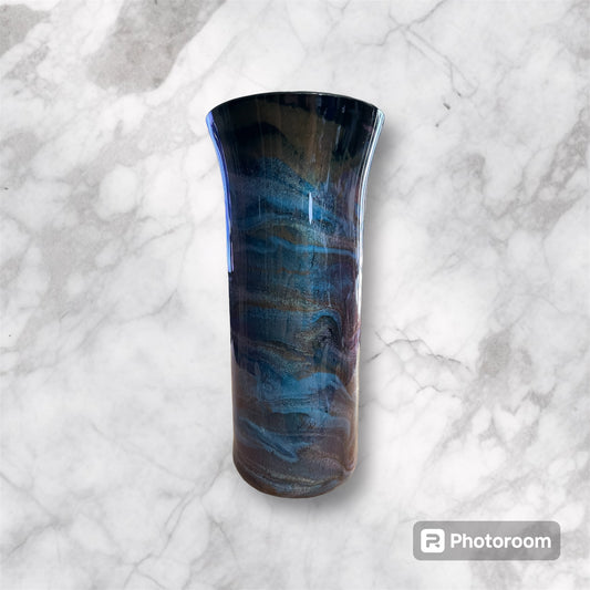 #80 Blue Chameleon Color Shift Vase