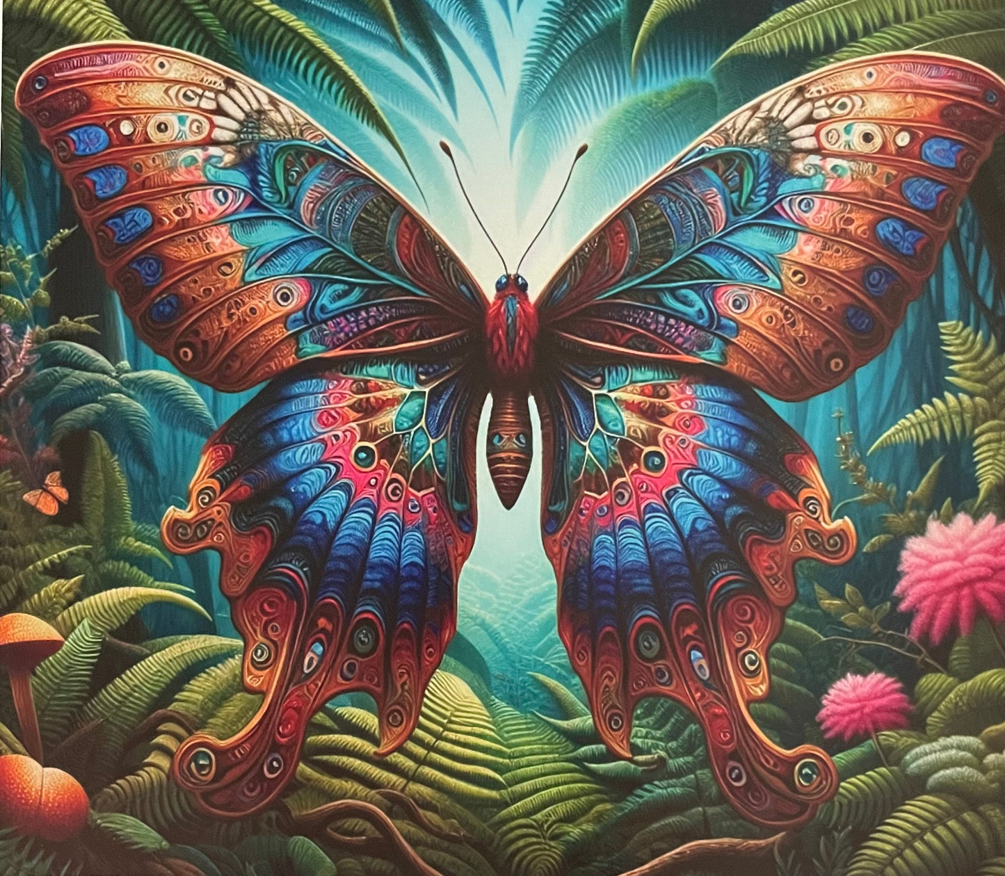 Rainforest Butterfly 30 Ounce. Accent Only