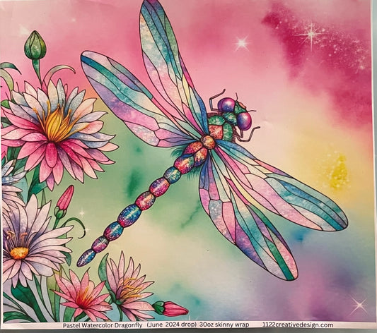 Pastel dragonfly 30 ounce. Accent Only
