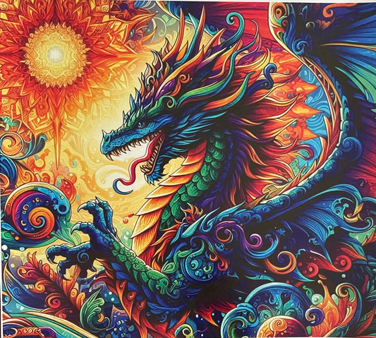 Fantasy Mystical Dragon 30 Ounce. Detailed