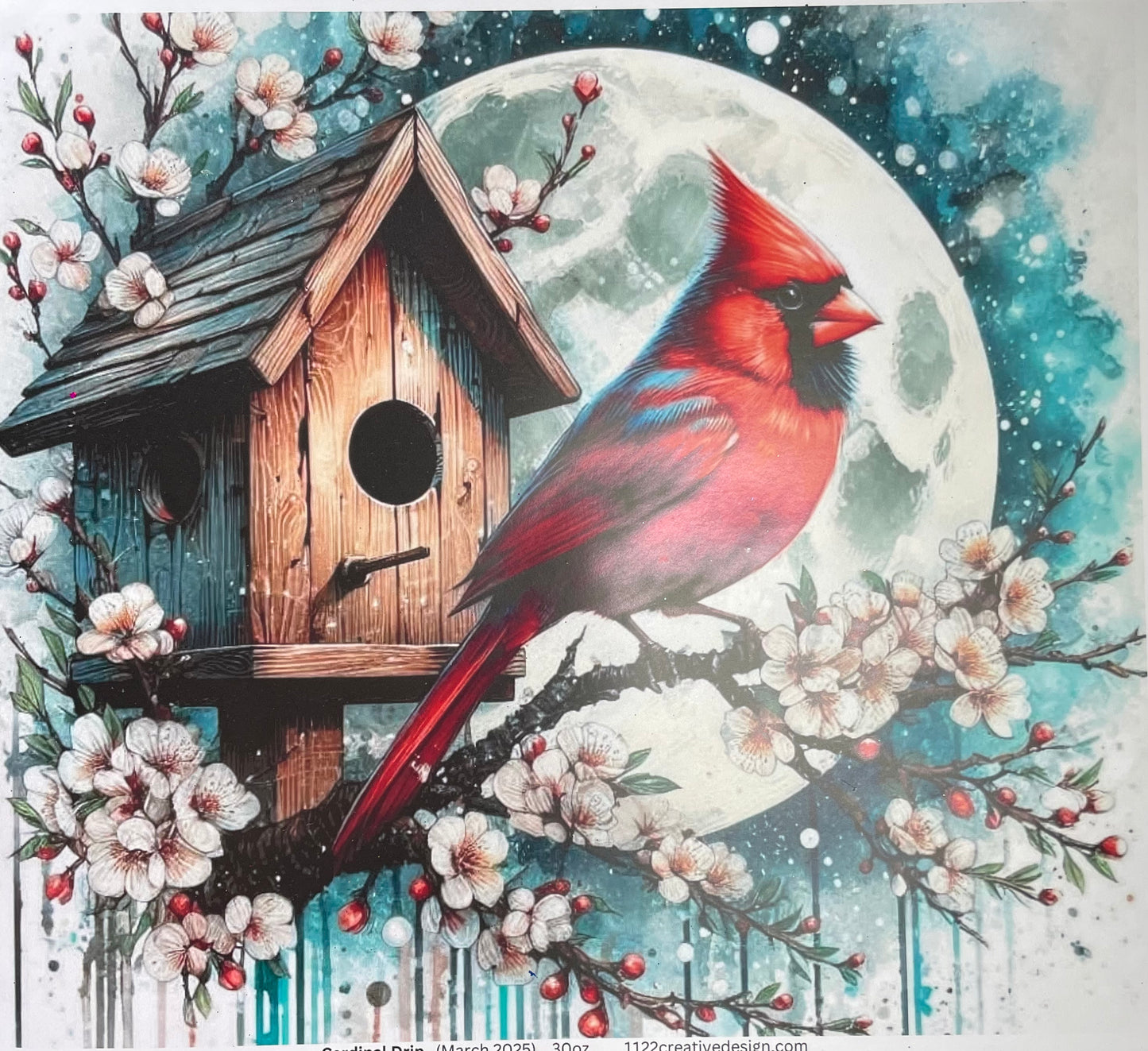 Cardinal moon accent cardinal