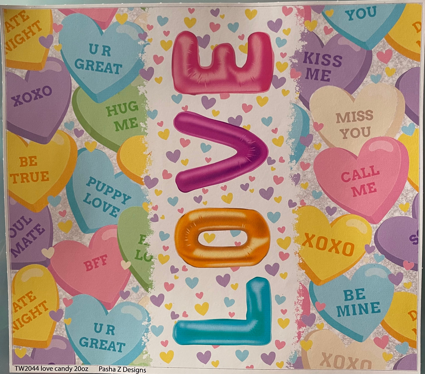 Love Candy hearts 20 ounce. Accents Only