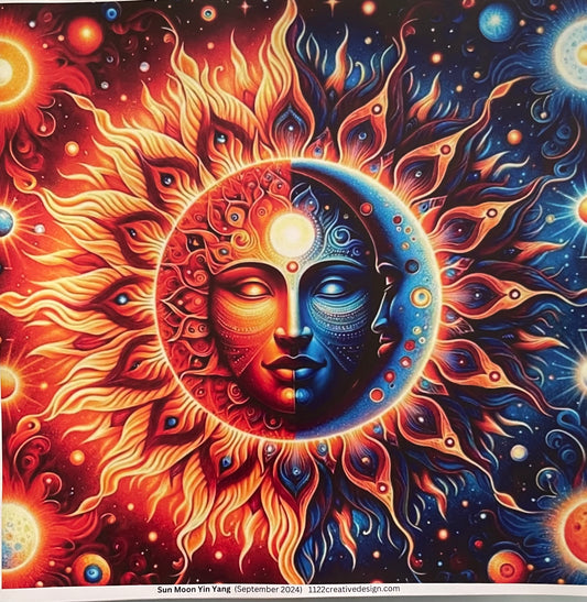 Sun moon ying yang 35 ounce