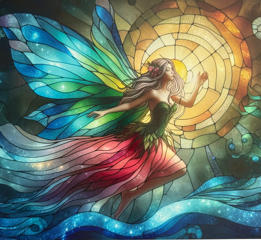 30 Ounce Stained Glass Fairy