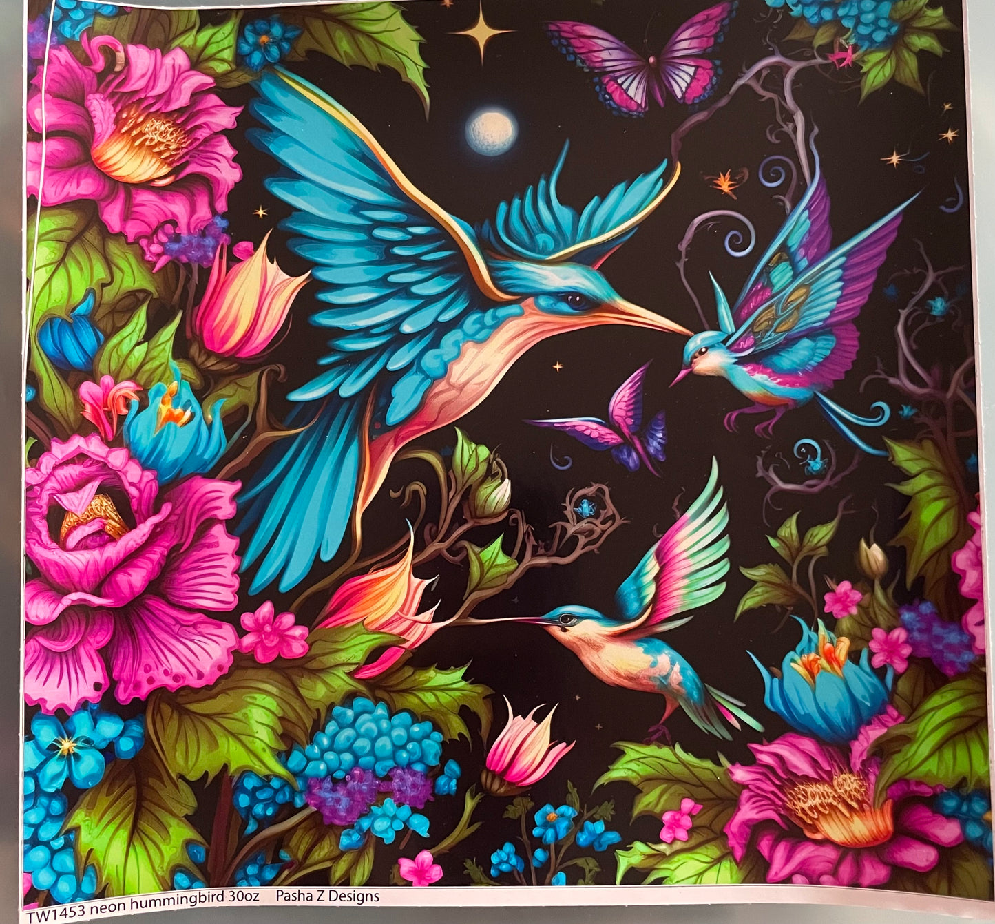 Neon hummingbird 30 ounce. Accents Only