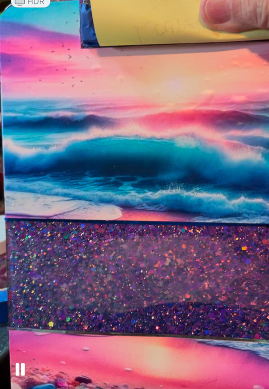 Glittered Clipboard You Pick Your Design