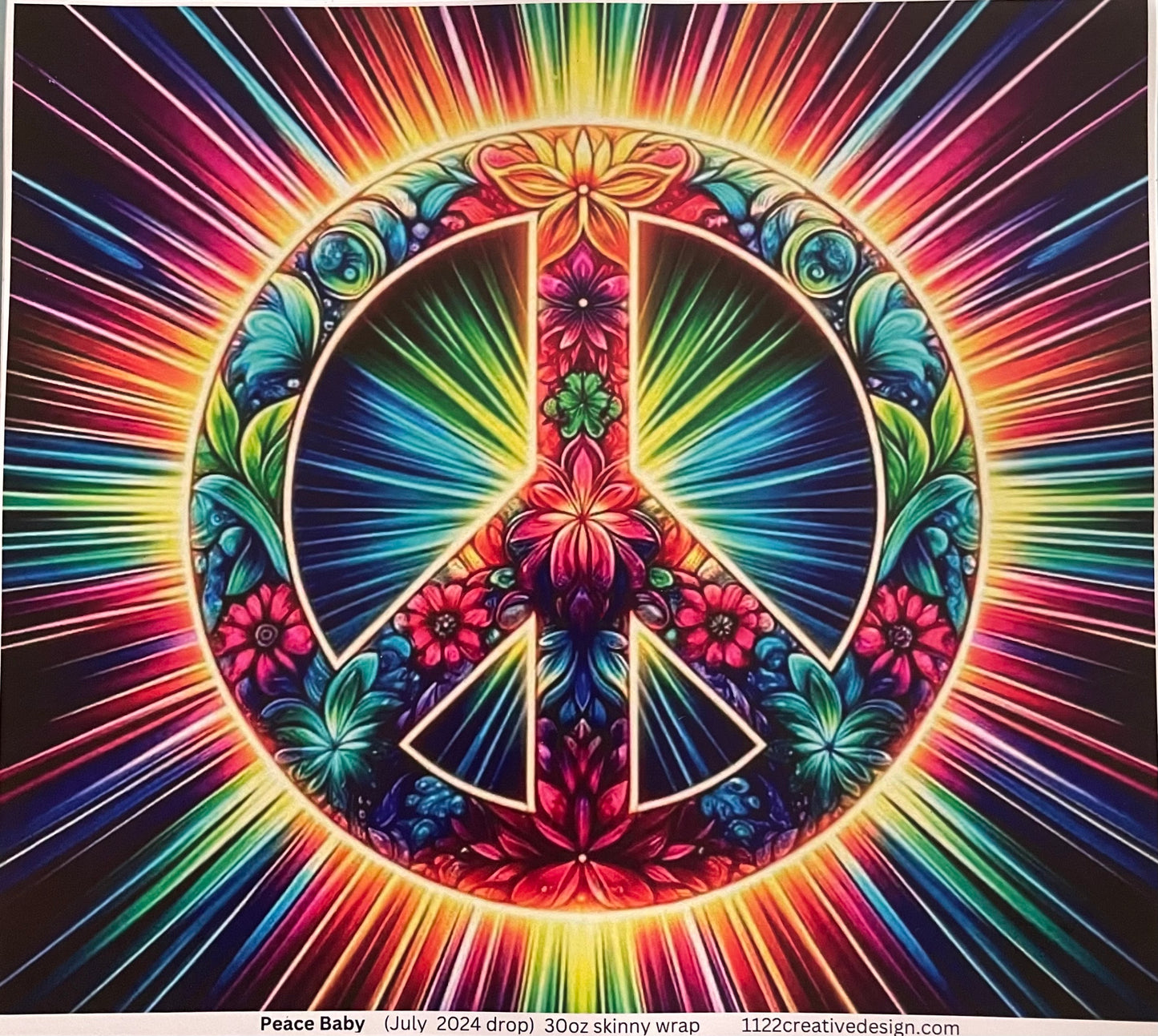 Peace baby 30 ounce. Accents