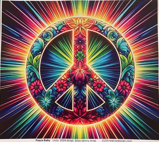 Peace baby 30 ounce. Accents