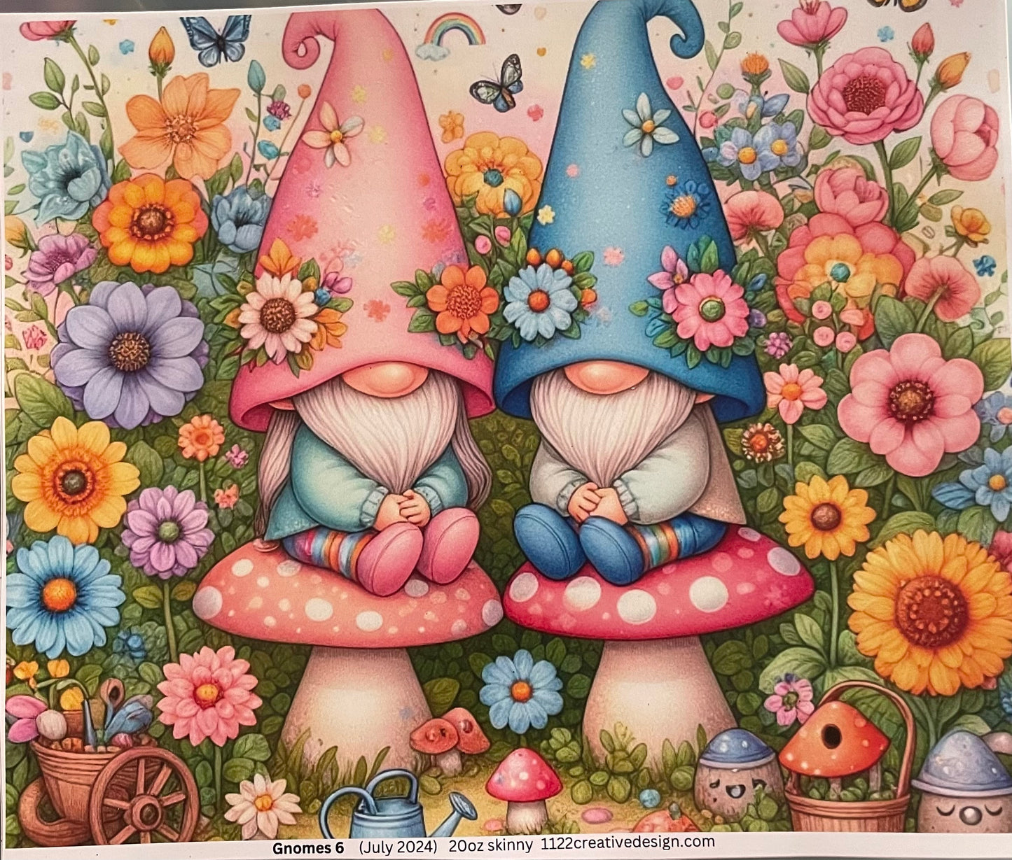 Gnome couple 20 ounce. Accents only