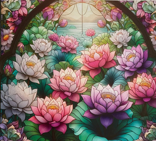 Lotus Blooms 2      30 Ounce