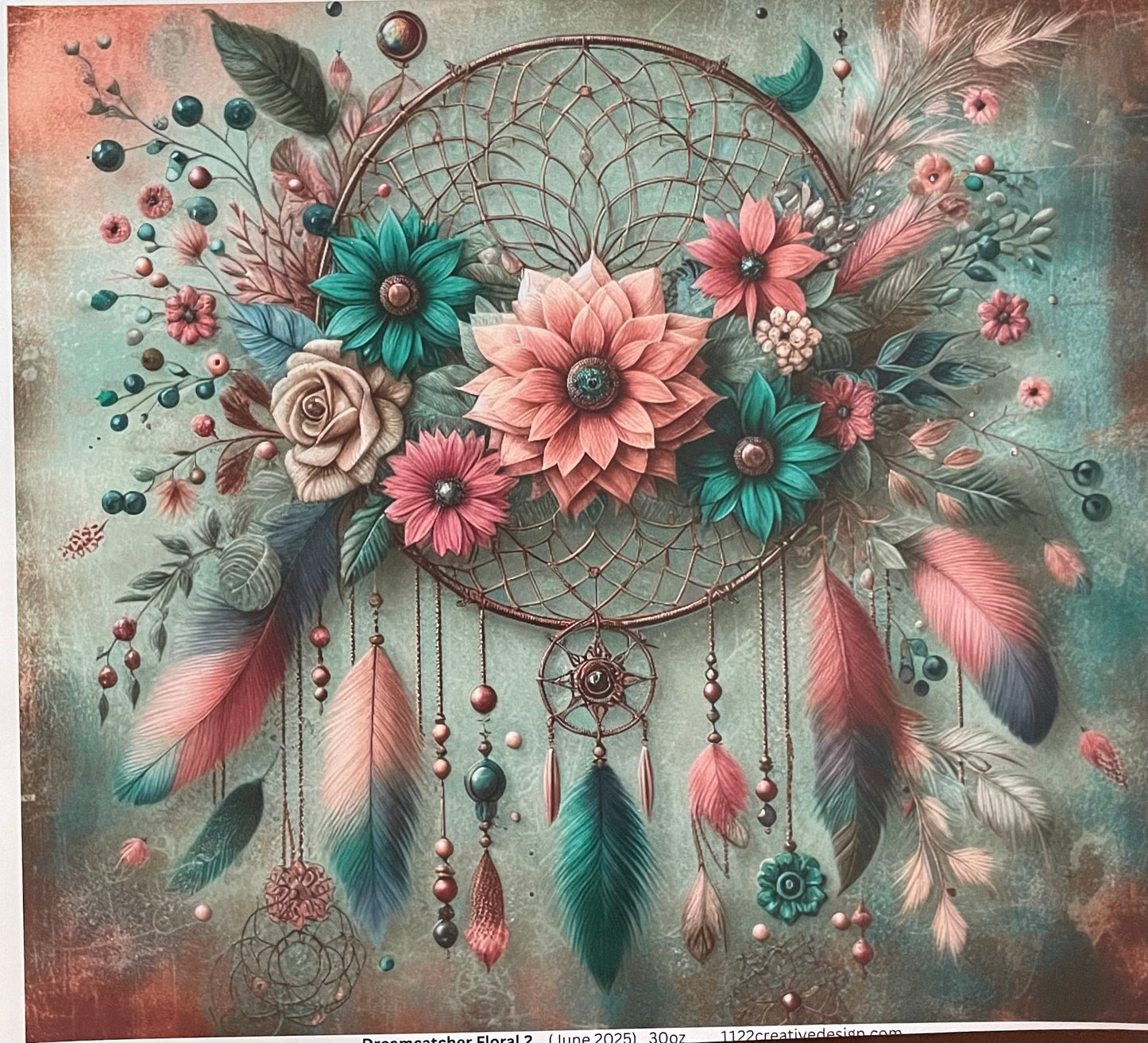 Dream catcher Floral 2. Accent only