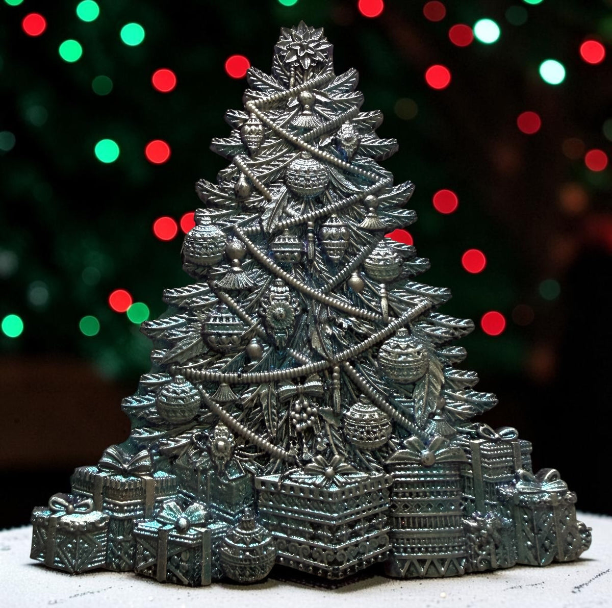 Blue color shift with silver ornament or Acrylic stand