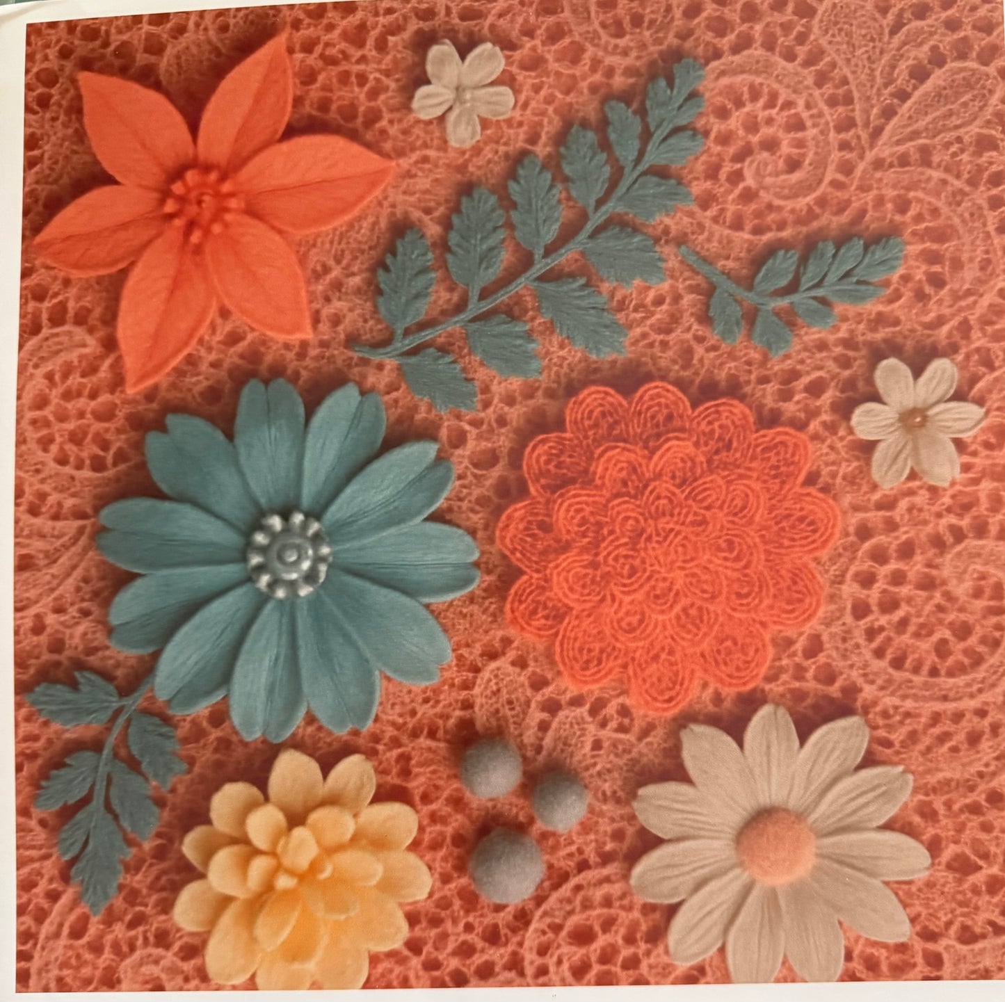 Crocheted Vinyl Floral