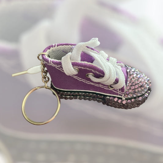 Rhinestone shoe keychain