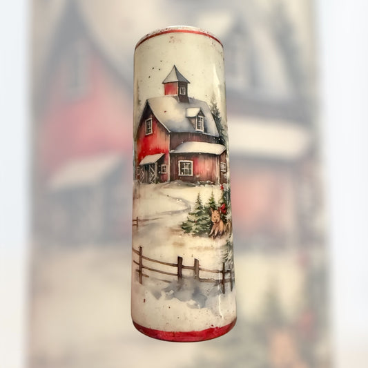 20 Ounce Barn Christmas