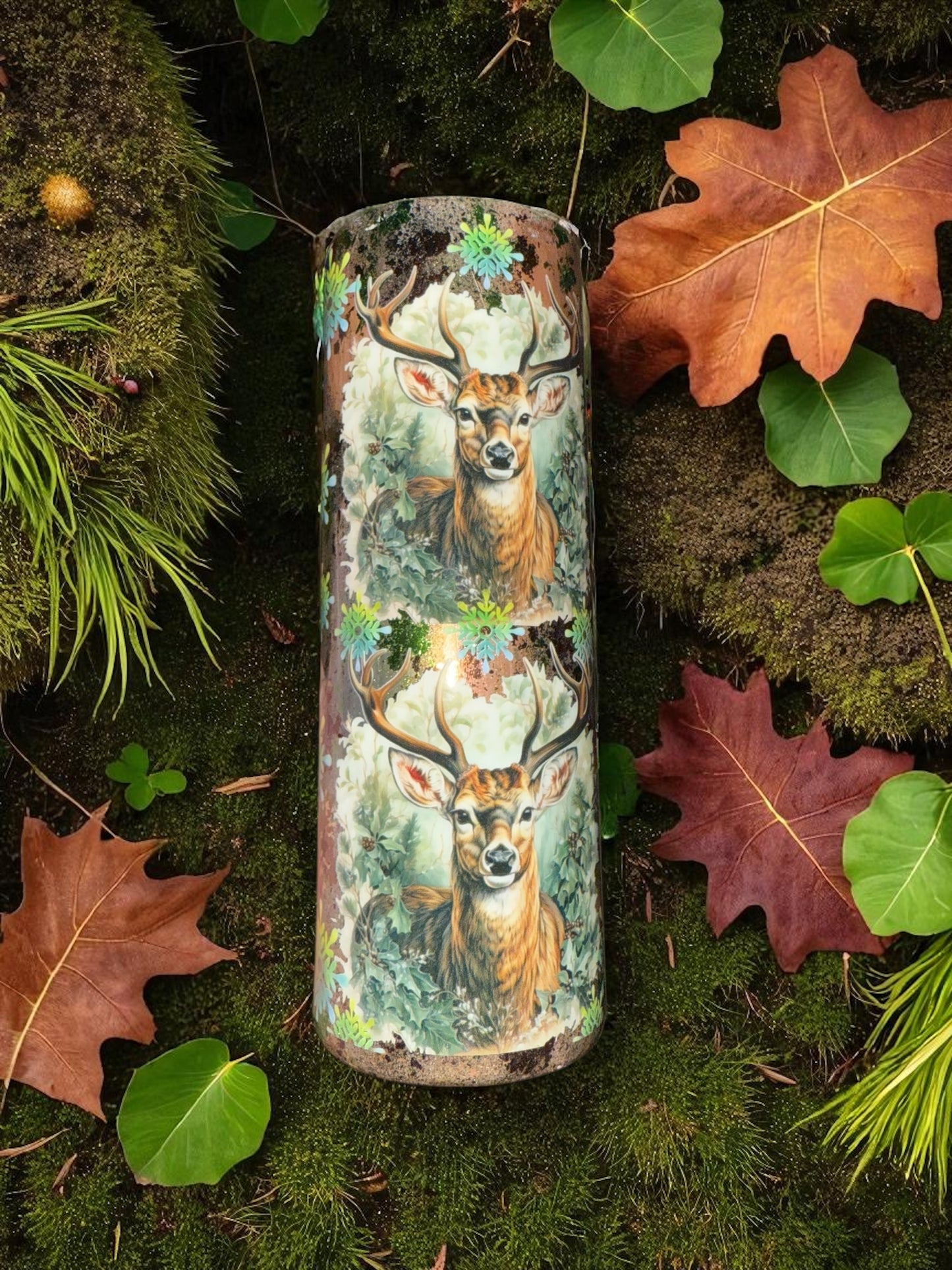20 Ounce Deer Themed Tumbler