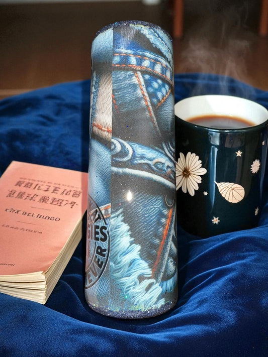 30 Ounce Blue Jean Canvas Tumbler