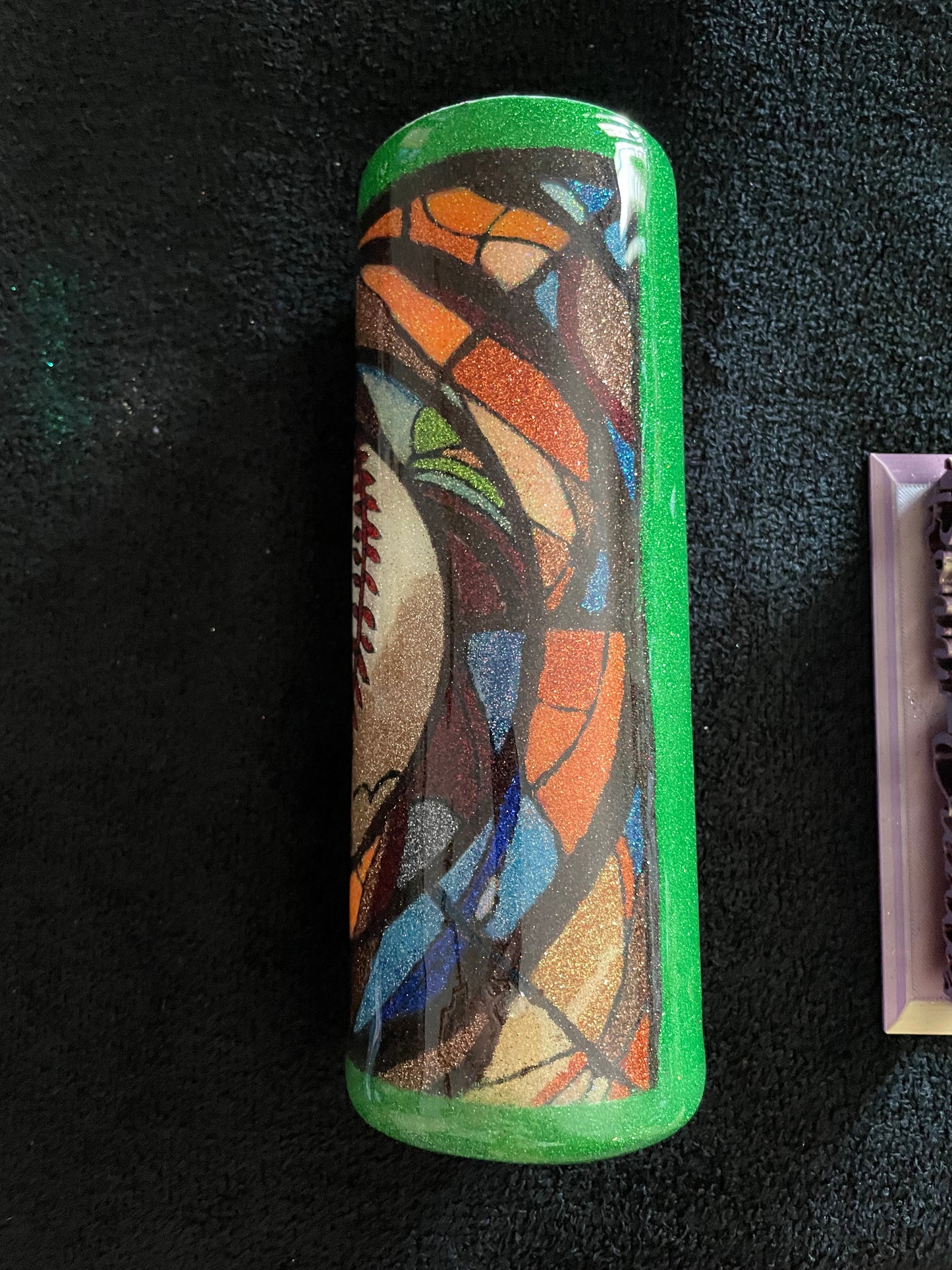20 Ounce Baseball Stained glass