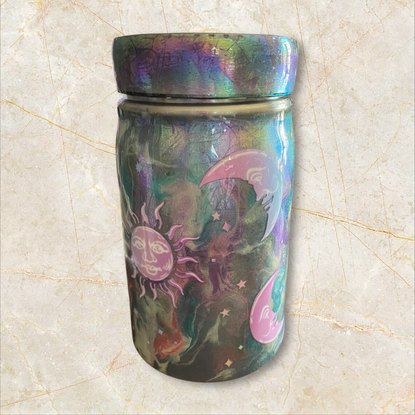 #10.      Mason Jar celestial