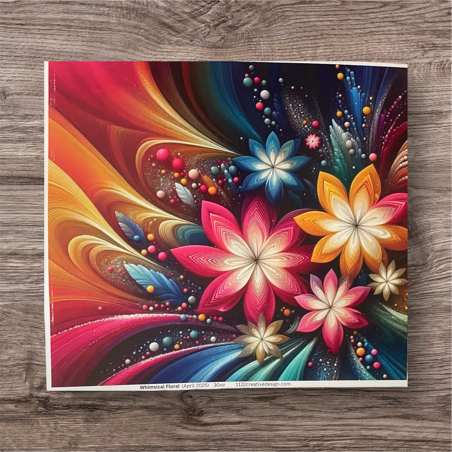 Whimsical fractal, 30 ounce