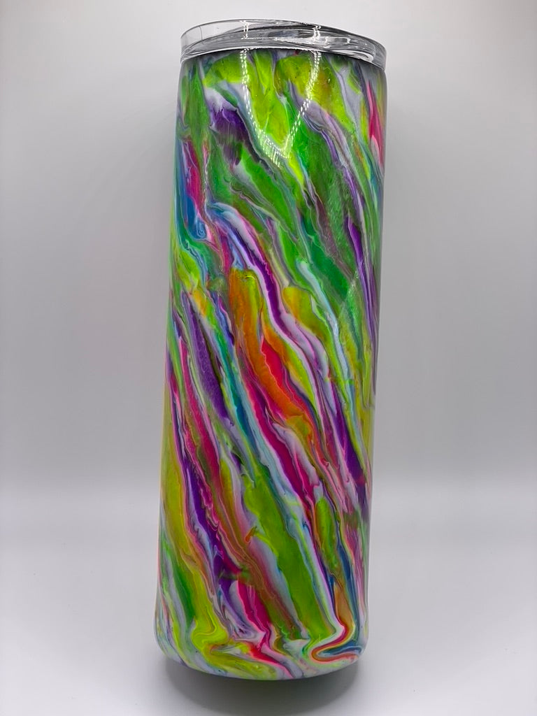 20 Ounce Multicolor Swirl Tumbler