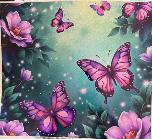 Purple Butterfly. 30 Ounce Custom