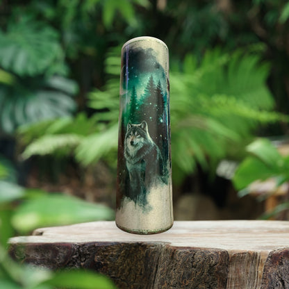 35 Ounce Glow in the dark Wolf and Owl