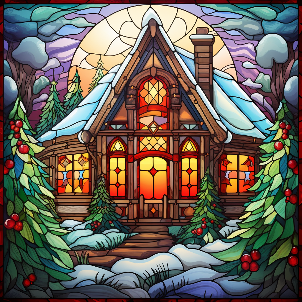 30 Ounce Christmas Cottage