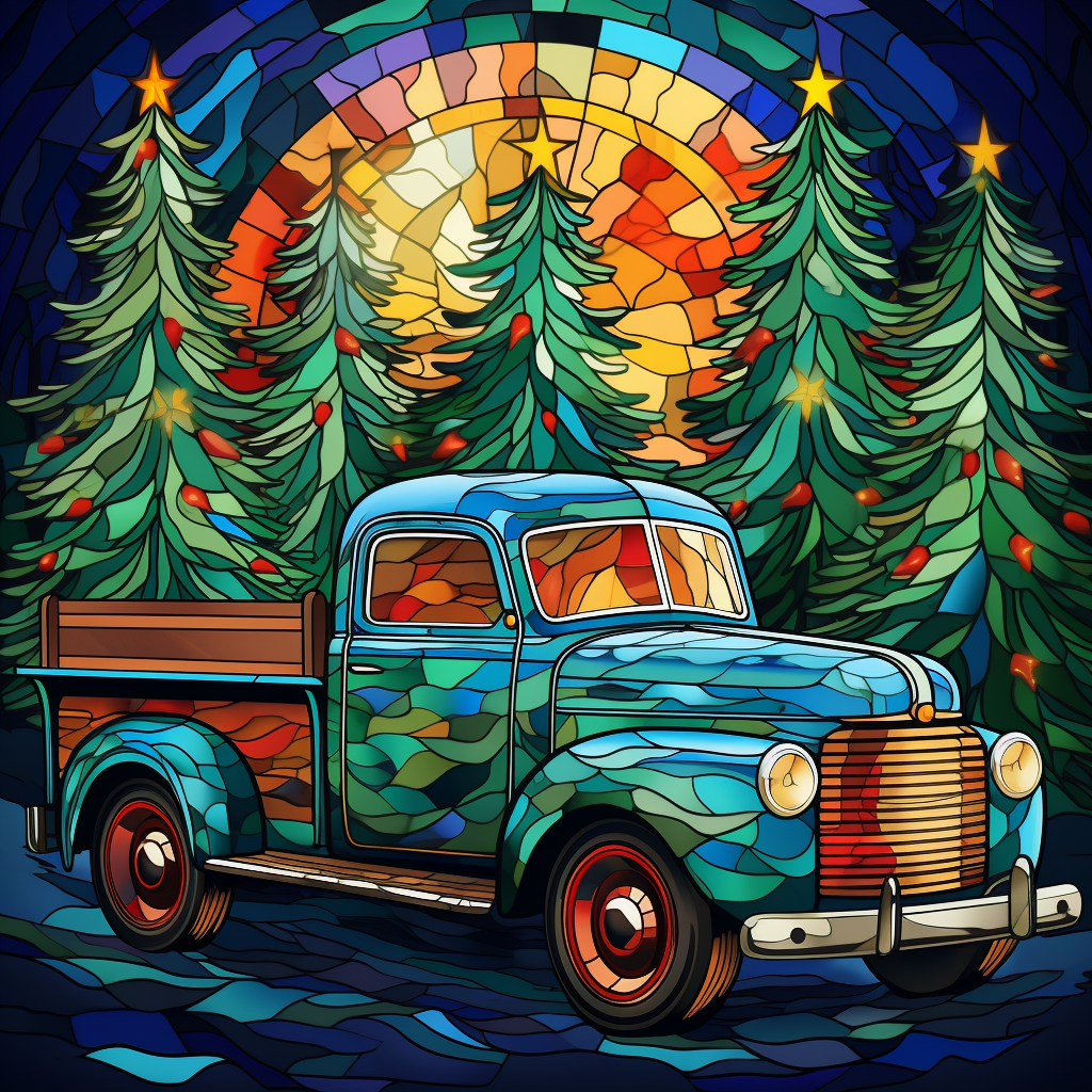 Christmas Truck Trees