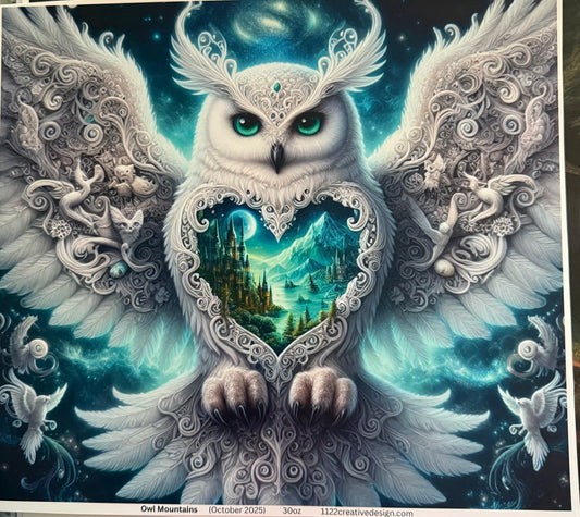 30 Ounce Owl Mountains Accents Only