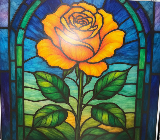 SG A Single Yellow Rose 30 Ounce