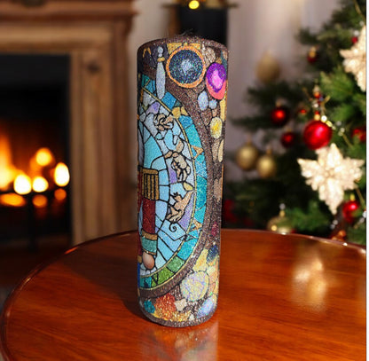 30 ounce stained glass nutcracker
