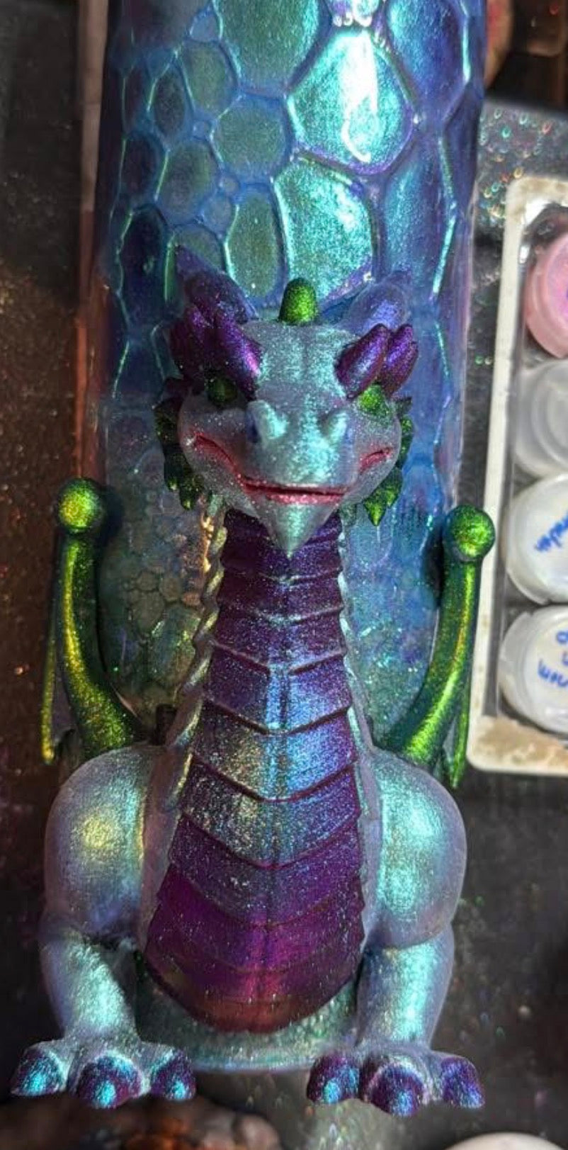 3D Dragon body on Dragon scale