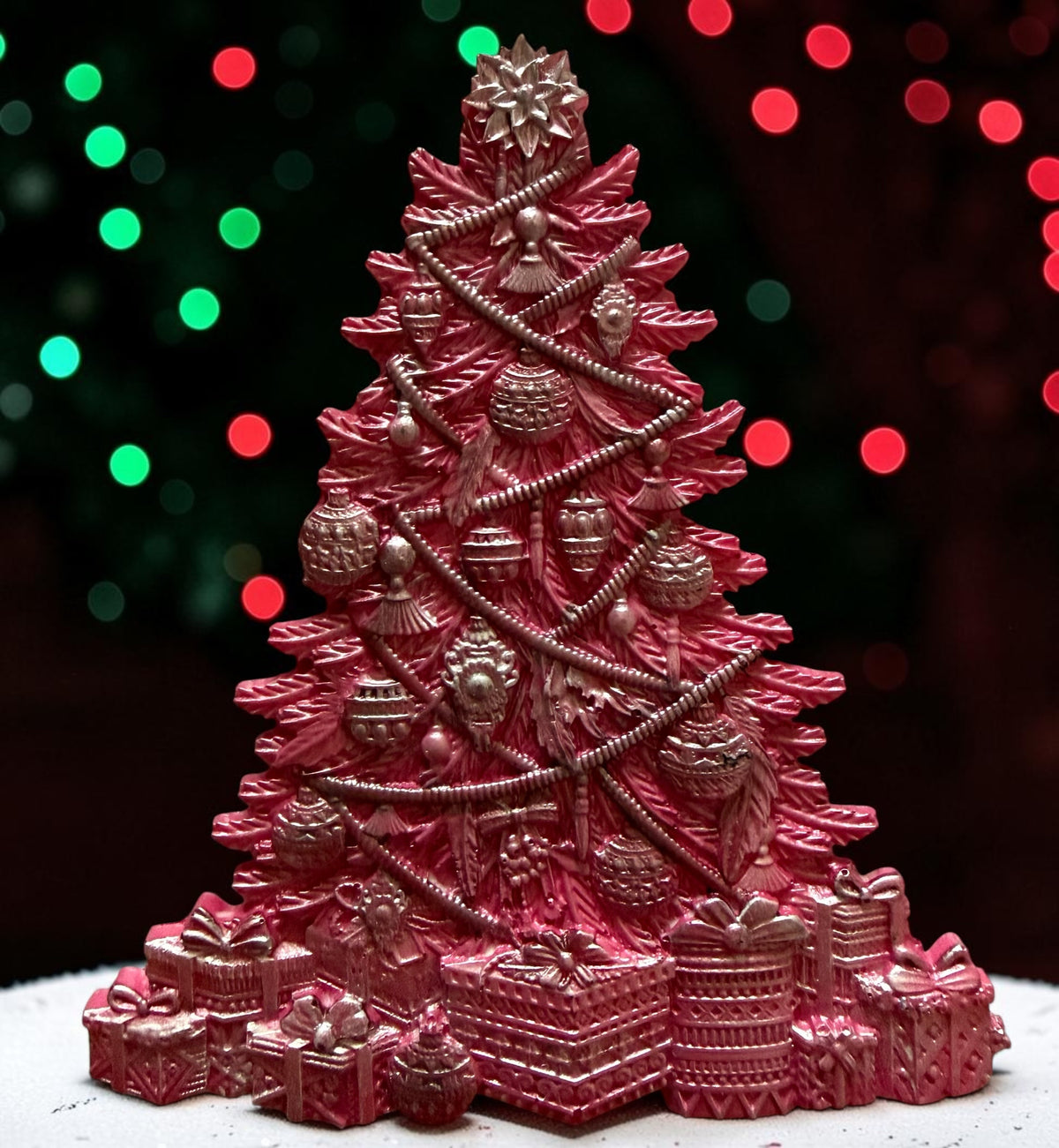 Shades of Pink Christmas Tree acrylic stand or ornament