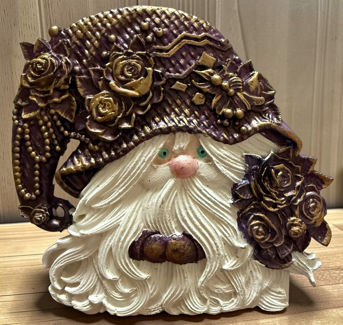 Purple Gold Gnome Ornament or Magnet