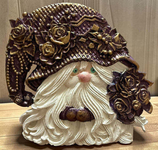 Purple Gold Gnome Ornament or Magnet