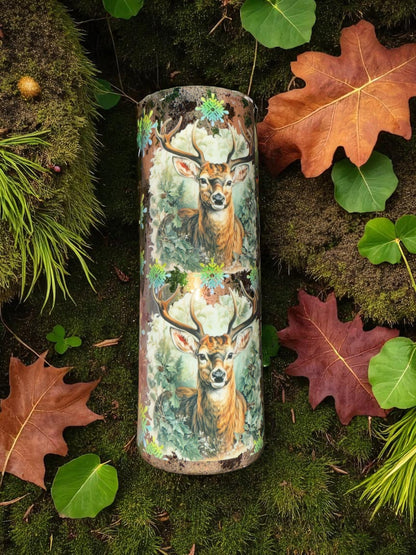20 Ounce Deer Themed Tumbler