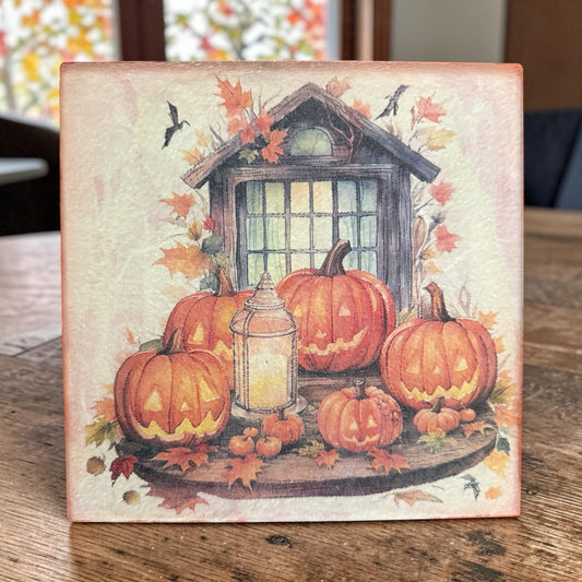 Pumpkin Themed Trivet - Plate