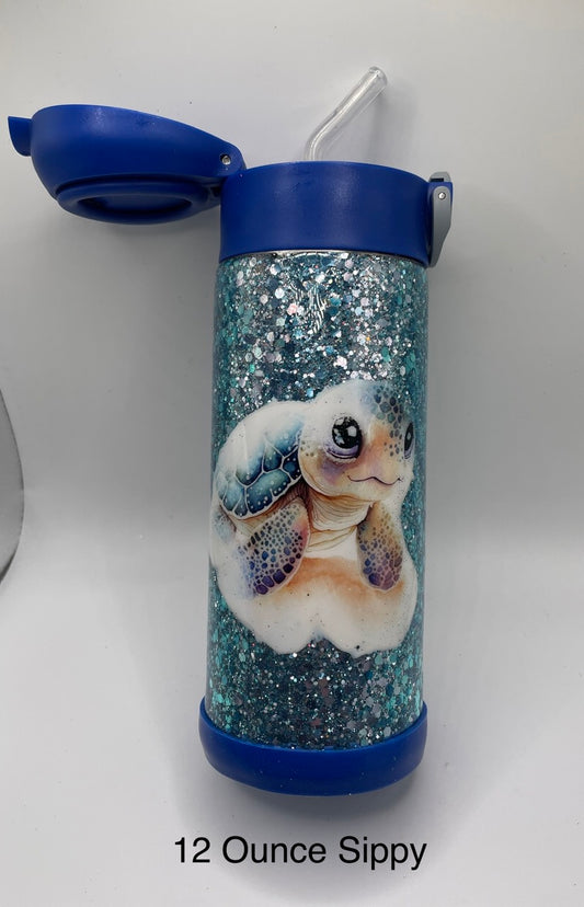 Blue Turtle Sippy Locking Lid