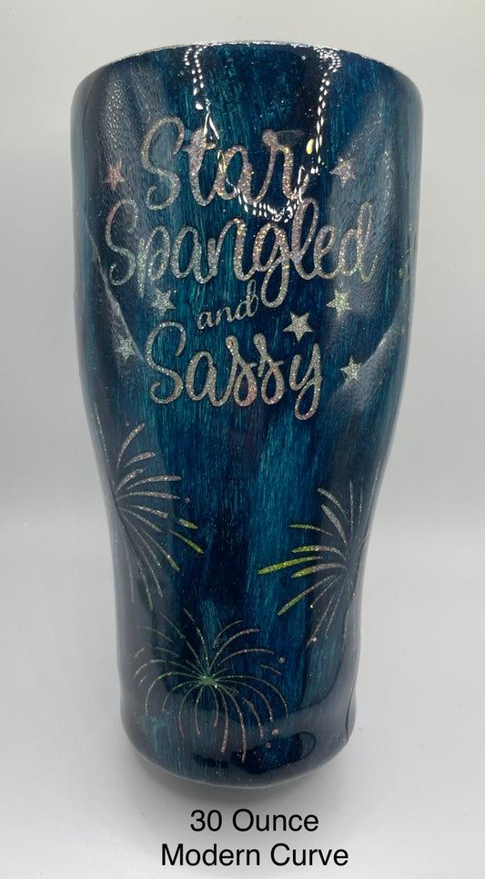 Star Spangled Sassy 30 Ounce Tumbler