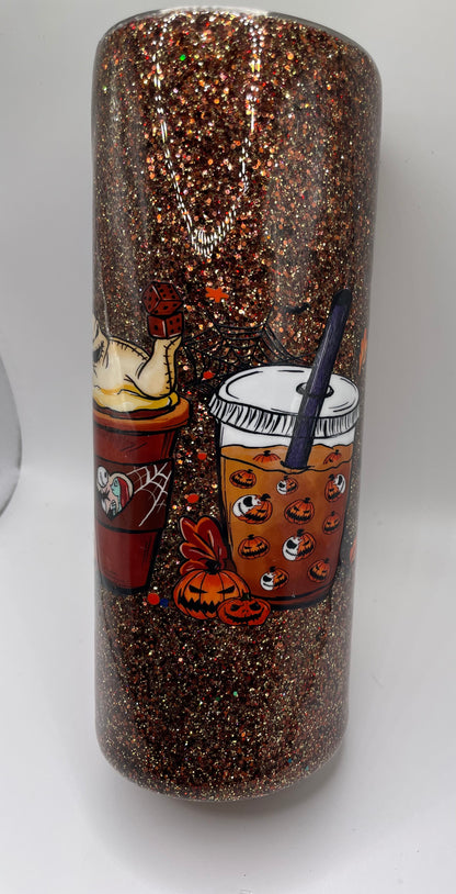 Halloween Coffee Wrap 25 Ounce Duo Lid