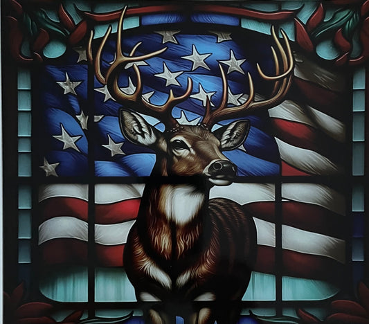 20 Ounce Buck with USA Flag