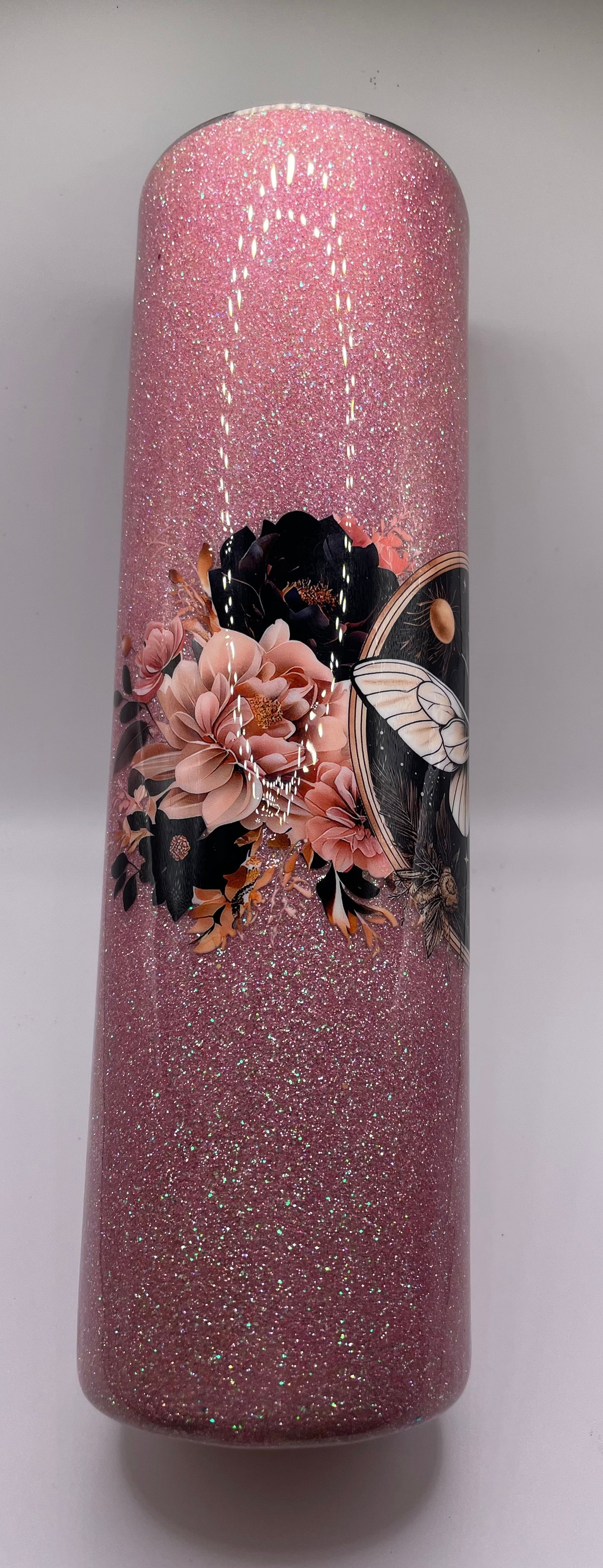 35 Ounce Moth Flower Themed Tumbler